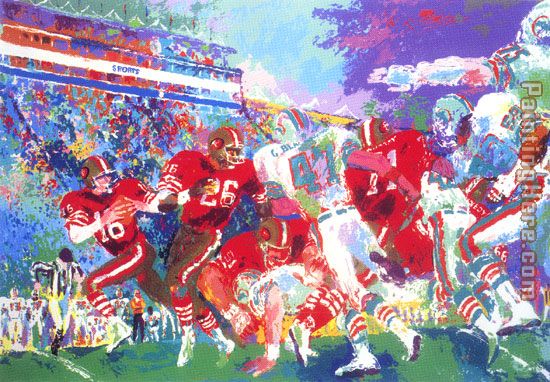 Post-Season Football Classic painting - Leroy Neiman Post-Season Football Classic art painting